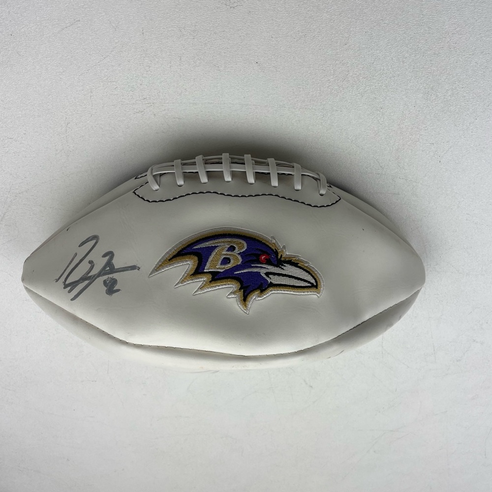 Ray Lewis & Terrence Cody signed Baltimore Ravens Football Super Bowl 47